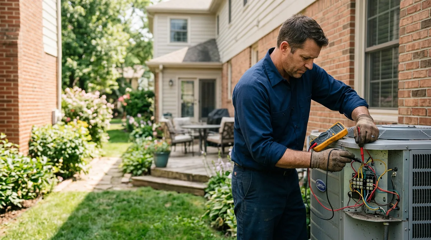 HVAC technician working near La Jolla, CA